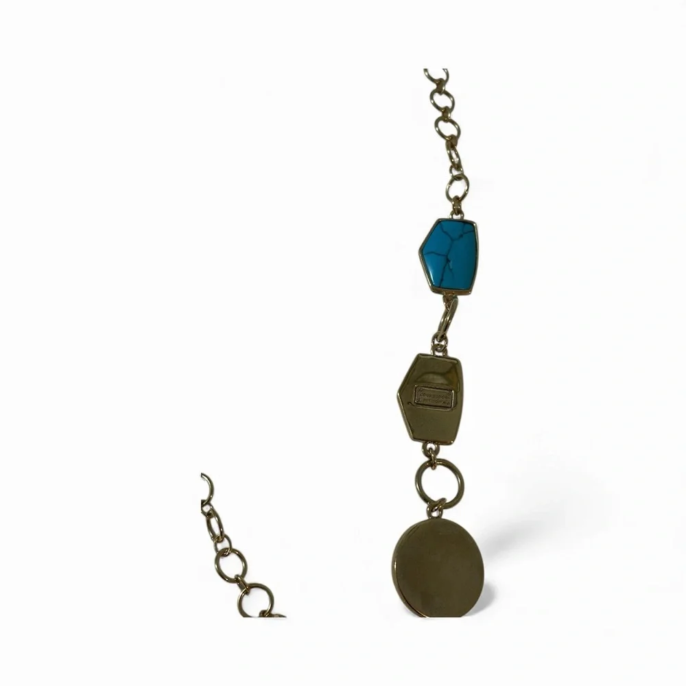 kate spade multicolor stones Necklace with gold pated - Picture 5 of 5